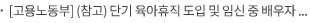 [고용노동부] (참고) 단기 육아휴직 도입 및 임신 중 배우자 출산휴가·육아휴직 사용 추진